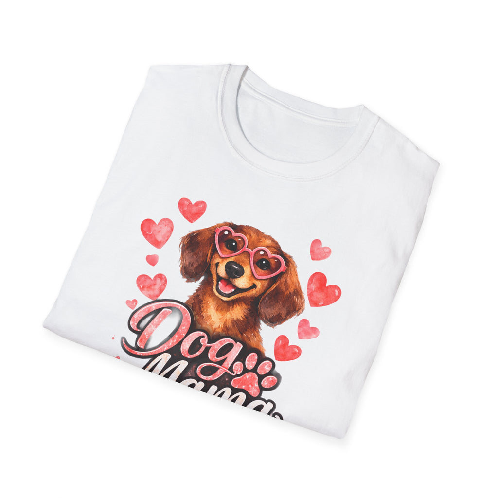 Dog Mama T-Shirt — Heart Paw Mom Tee