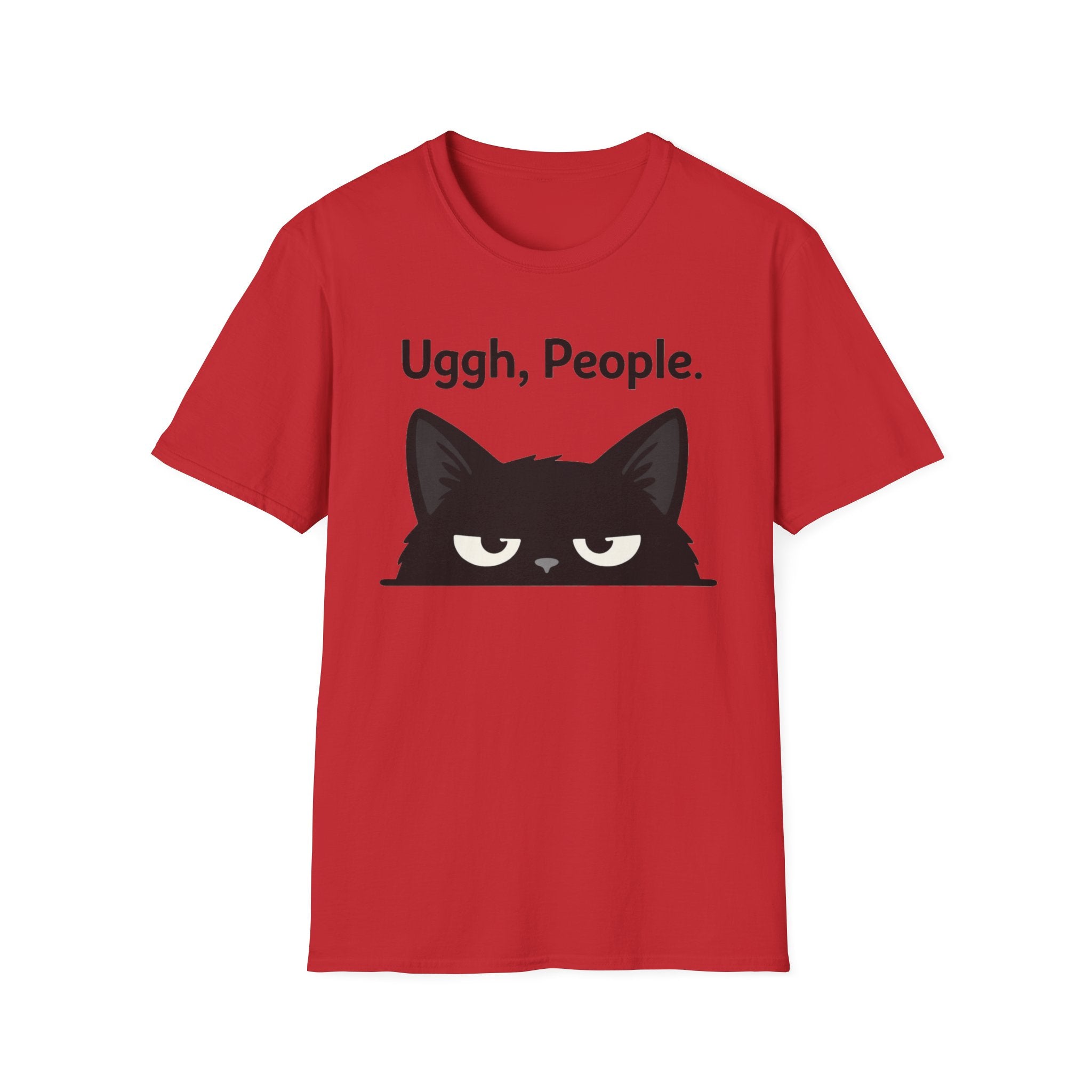 ¡Uf, gente! Camiseta de gato: divertida camiseta con un gato gruñón para amantes de los gatos.