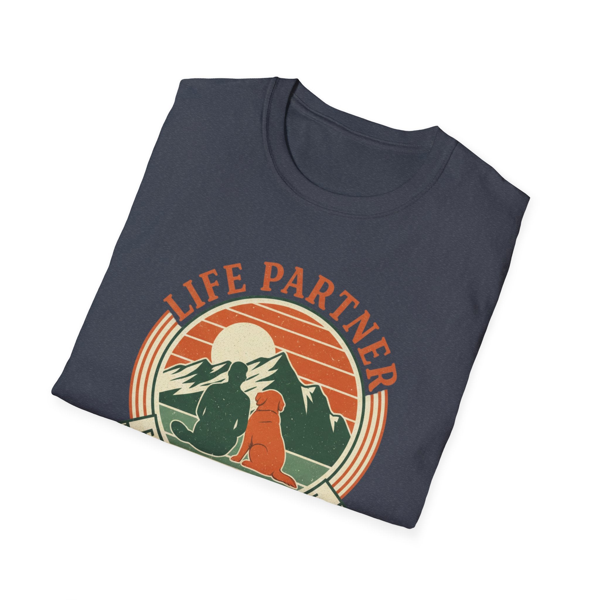 Life Partner Dog T-Shirt — "Established Since Day One" Retro Camping Tee