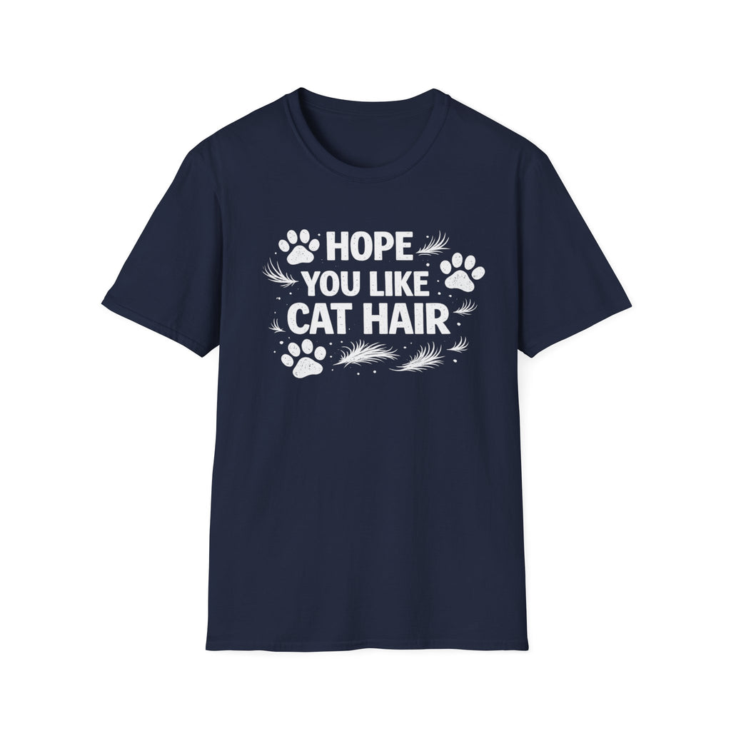 Camiseta "Espero que te guste el pelo de gato" para amantes de los gatos