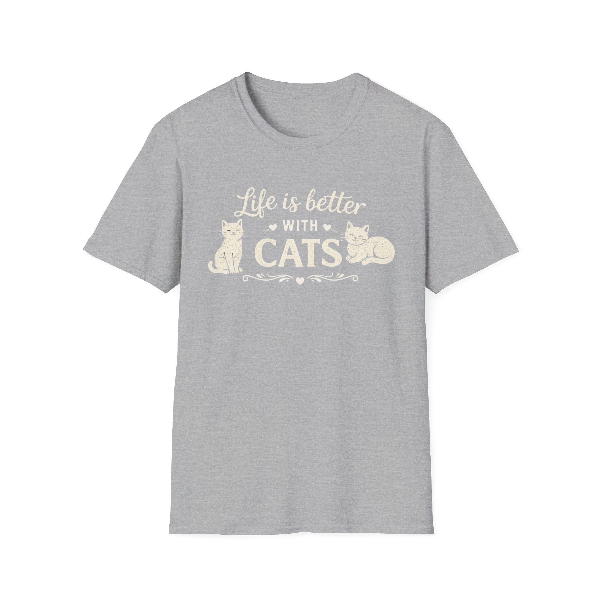 Life Is Better With Cats T-Shirt — Cute Cat Lover Tee