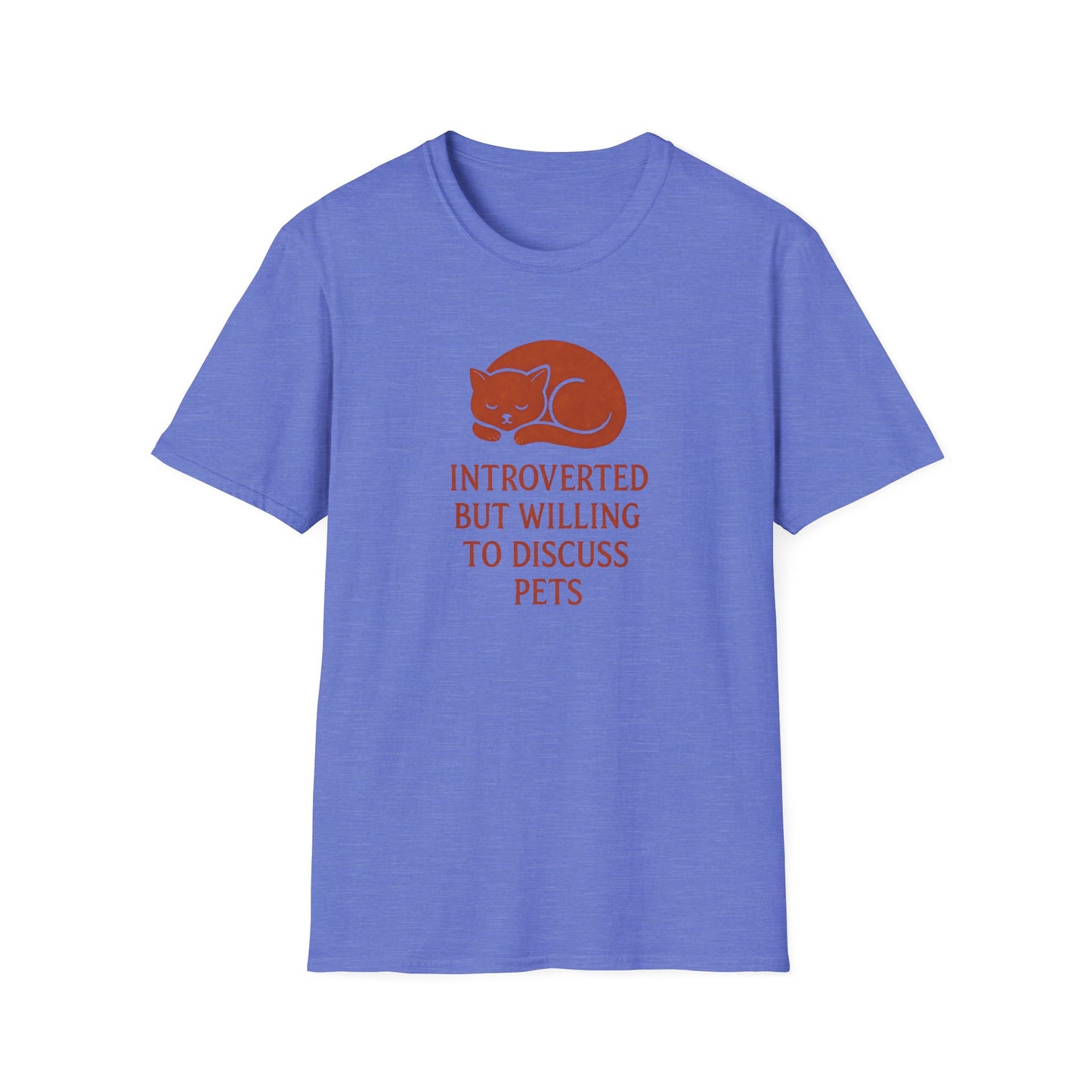 Camiseta de conversación de mascotas introvertidas