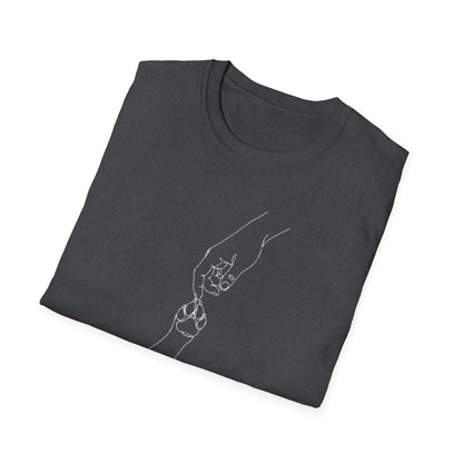 Paws & Peace Cat Paw Print T-Shirt