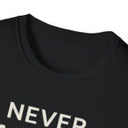Never Alone Cat T-Shirt — "Never Alone. that's what cats are for."