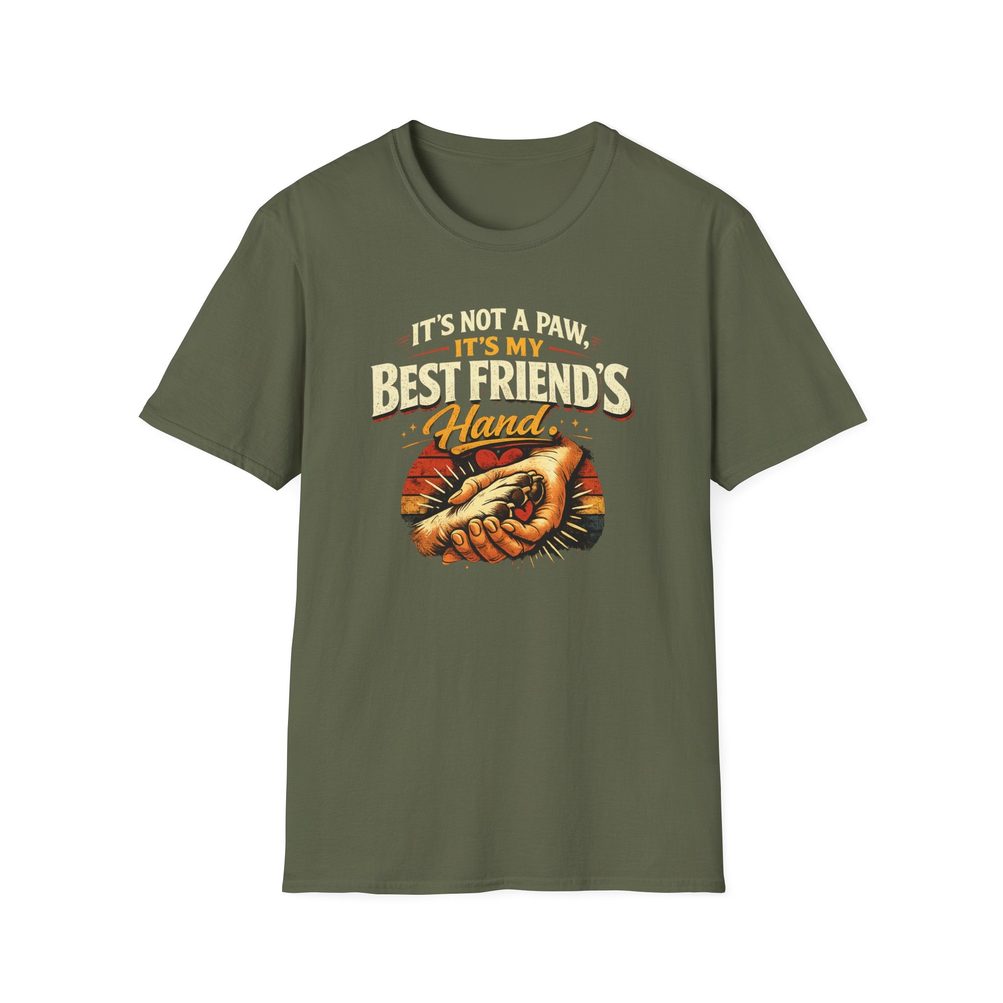Dog Lover T‑Shirt — "It's Not a Paw, It's My Best Friend's Hand" Rescue Pet Tee