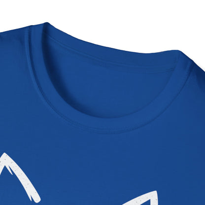 Camiseta con cara de gato y nariz de corazón: una linda camiseta con gráficos minimalistas para amantes de los gatos