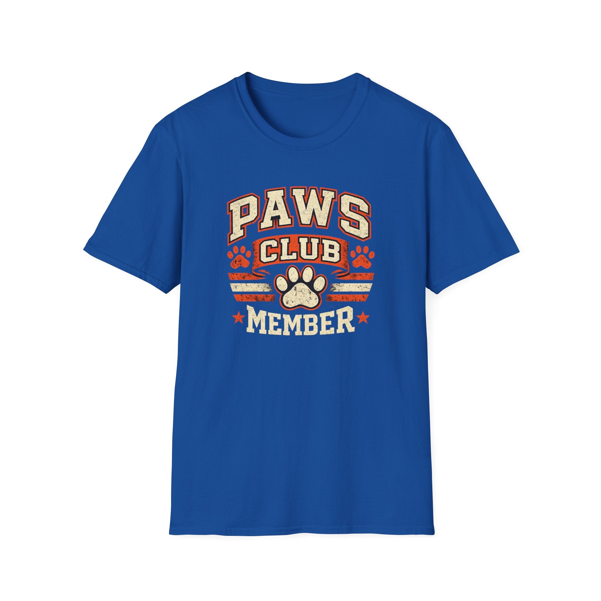 Paws Club Member T-Shirt — Vintage Paw Print Tee for Dog Lovers