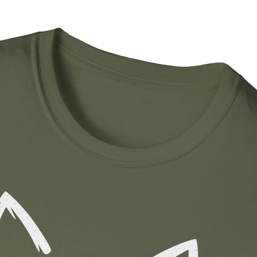 Cat Face Heart Nose T-Shirt — Cute Minimal Graphic Tee for Cat Lovers