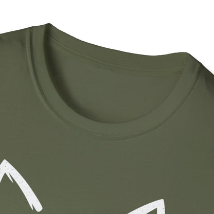 Camiseta con cara de gato y nariz de corazón: una linda camiseta con gráficos minimalistas para amantes de los gatos