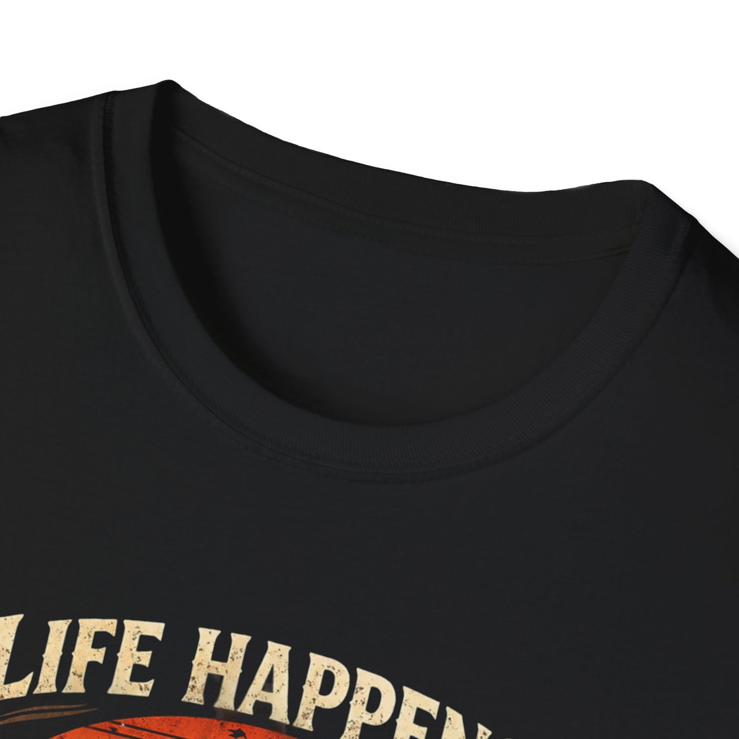Life Happens Cats Help T-Shirt — Vintage Cat Lover Tee