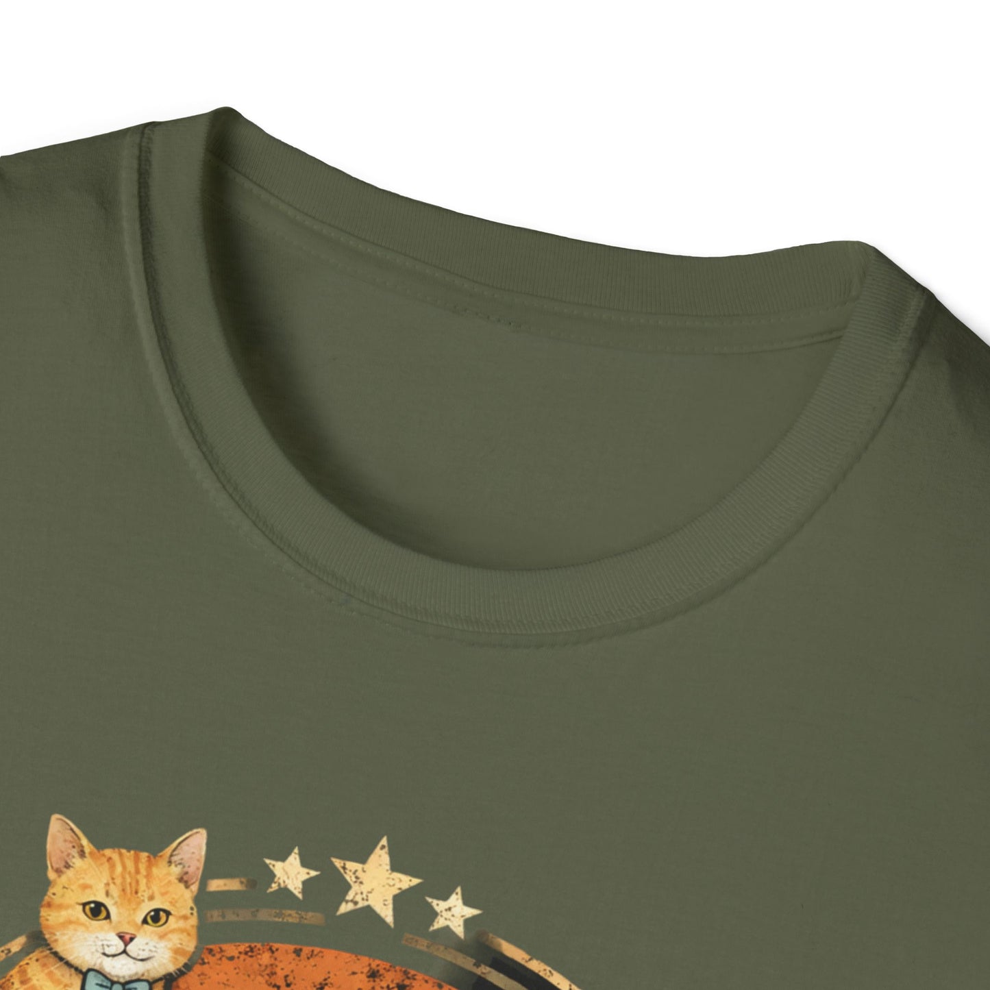 Camiseta "Papá Gato": Camiseta vintage para amantes de las mascotas con gatos y gráfico de "Papá Gato"