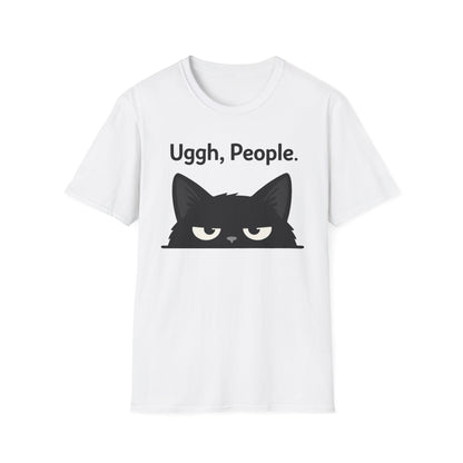 Uggh, People. Cat T-Shirt — Funny Grumpy Cat Graphic Tee for Cat Lovers