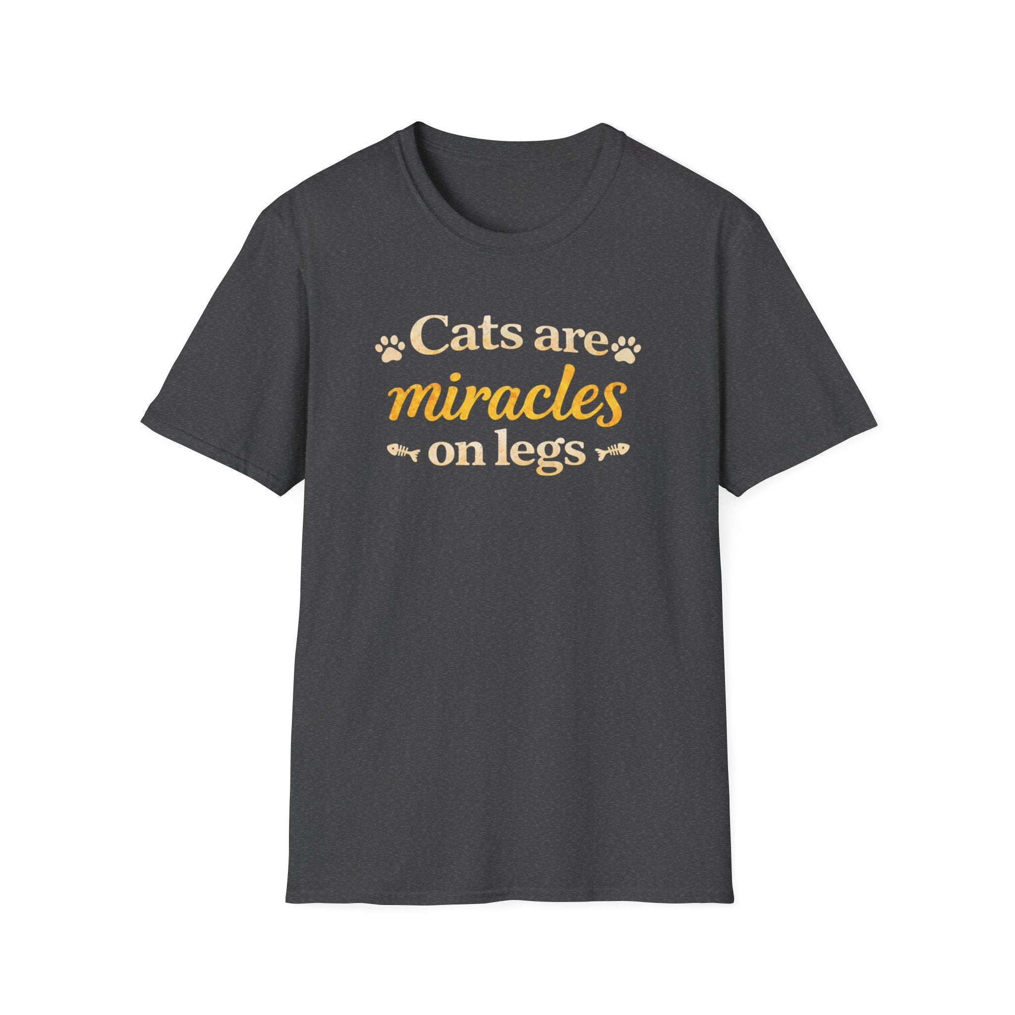 Cats Are Miracles On Legs T-Shirt — Funny Cat Lover Tee