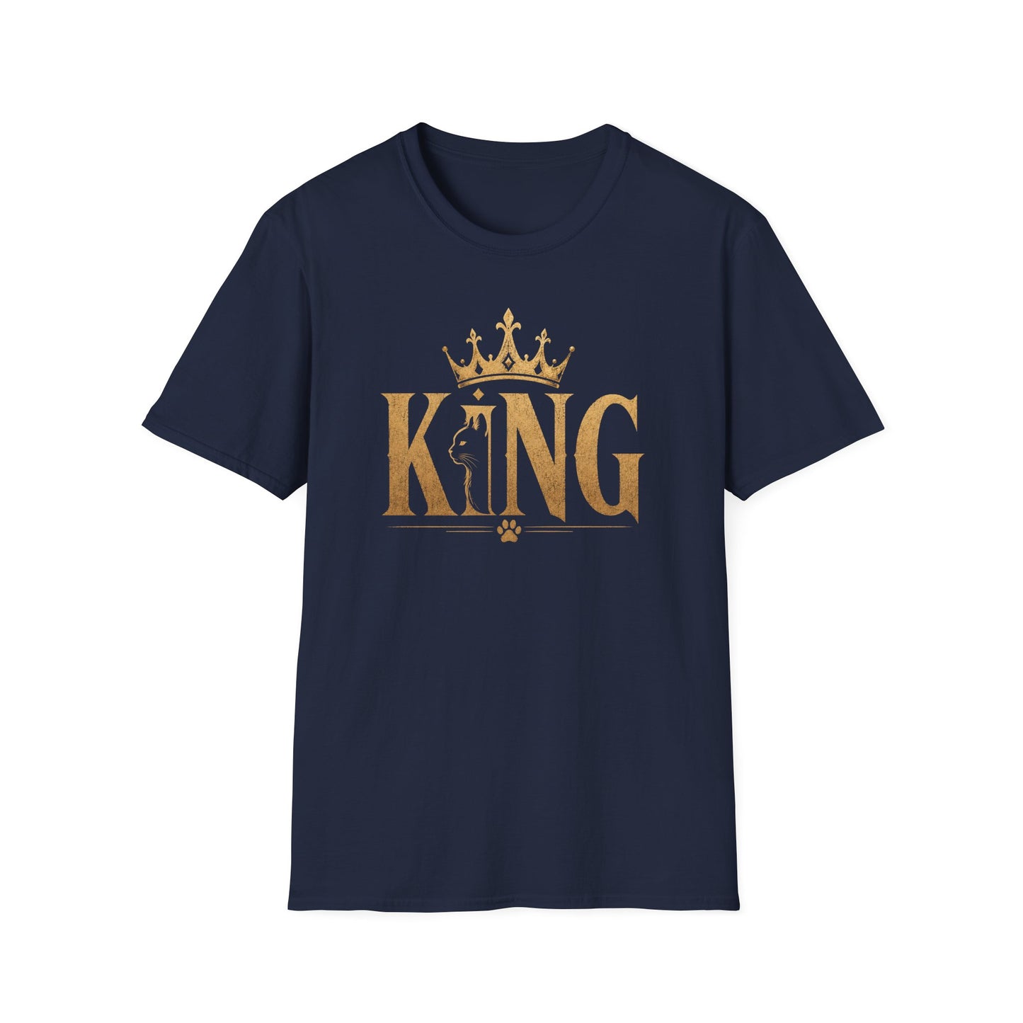 King Crown Graphic T-Shirt — Gold Royalty Tee