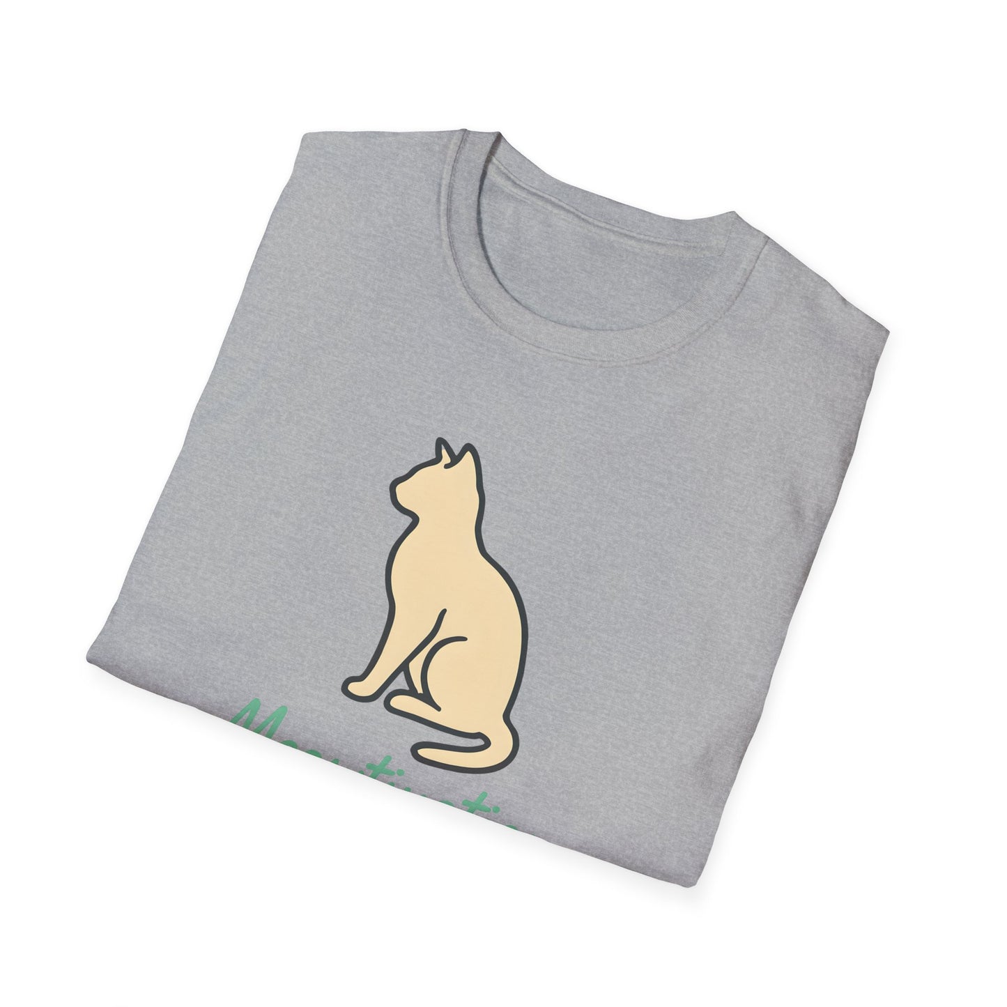 Camiseta con ilustración de gato Meowtivation