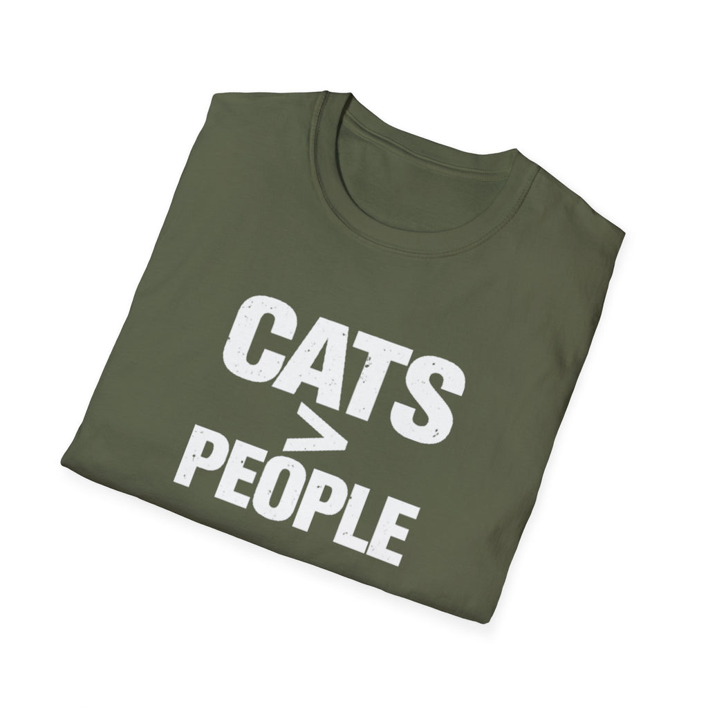Cats > People T-Shirt — Funny Cat Lover Tee