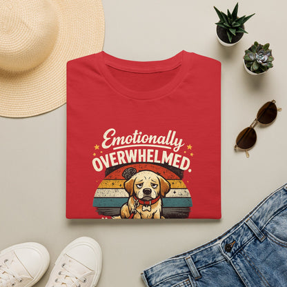 Emotionally Overwhelmed Dog T-Shirt — "Dog Still Needs a Walk" Vintage Rescue Tee