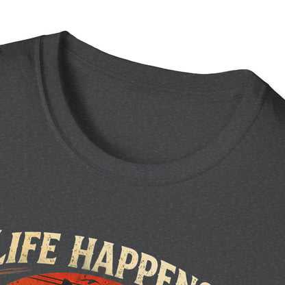 Life Happens Dogs Help T-Shirt — Vintage Rescue Dog Lover Tee