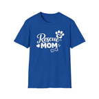 Rescue Mom T-Shirt — Dog Rescue Paw & Bone Tee for Pet Moms