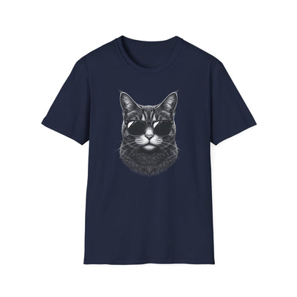 Cat With Sunglasses T-Shirt — Cool Retro Cat Graphic Tee