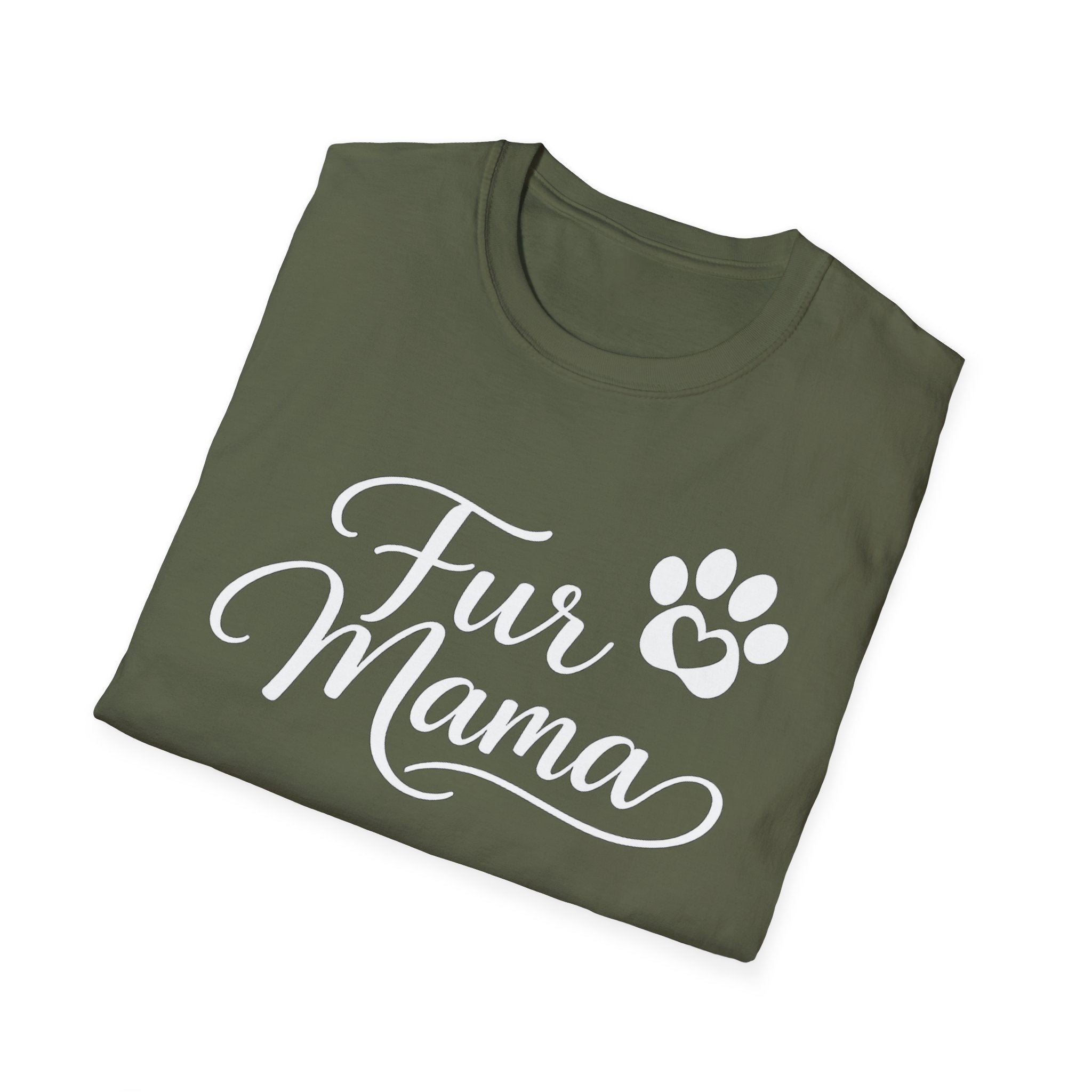 Fur Mama T-Shirt — Cute Paw Print Graphic Tee for Dog & Cat Lovers