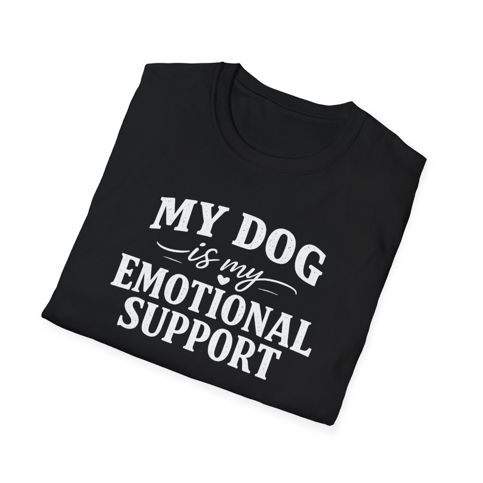 Dog Lover T-Shirt — "My Dog Is My Emotional Support" Graphic Tee