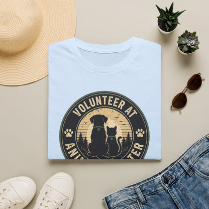 Volunteer at Animal Shelter T-Shirt — Rescue Pet Lover Tee