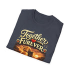 T-Shirt — "Together Furever" Dog and cat Sunset Graphic Tee