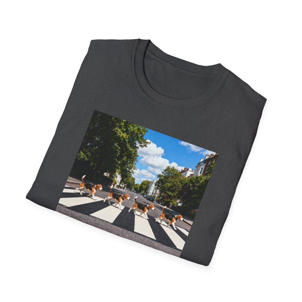 Camiseta parodia de Abbey Road de Los Beagles