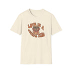 T-Shirt — "Love Is a Powerful Thing" Golden Retriever Graphic Tee