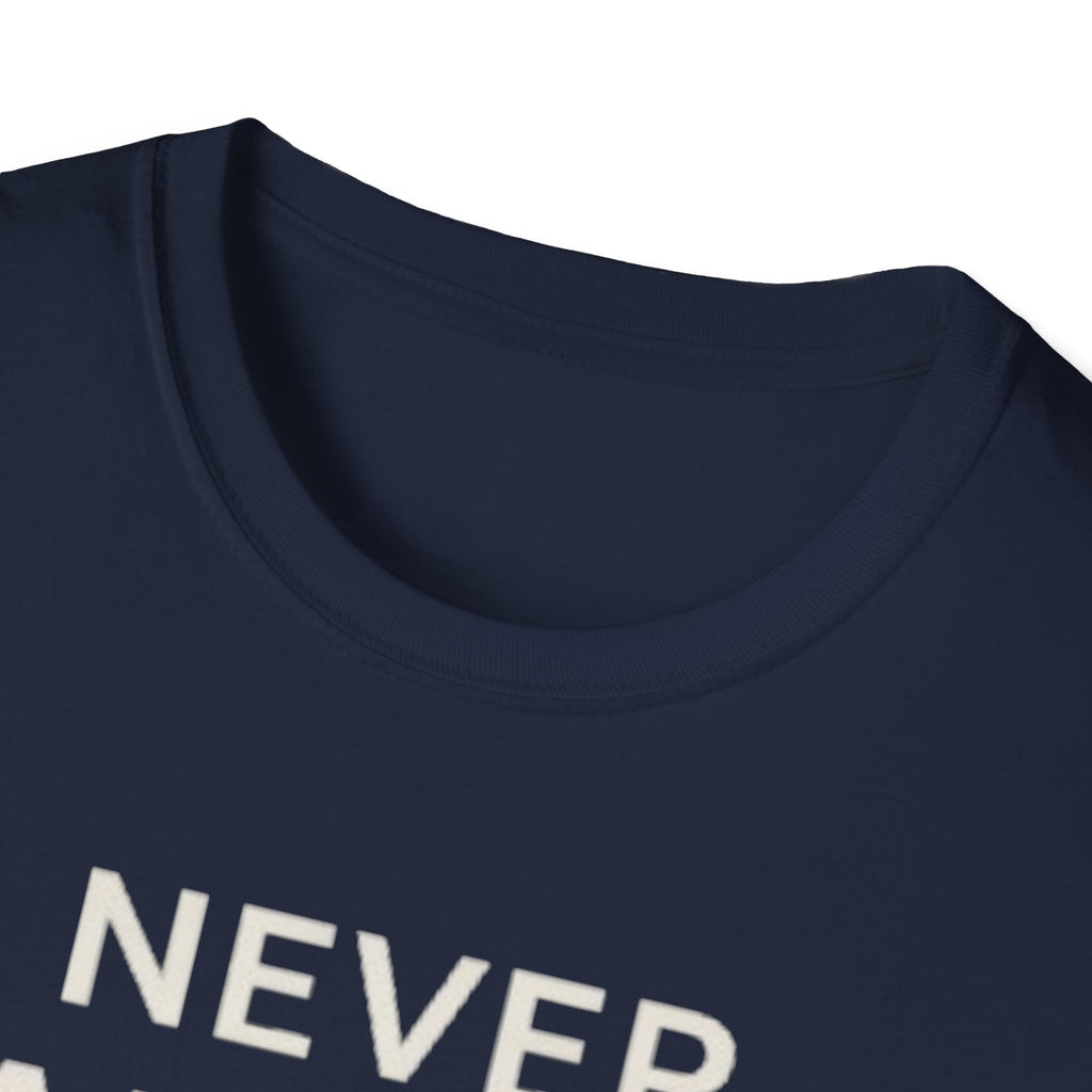 Never Alone Cat T-Shirt — "Never Alone. that's what cats are for."