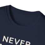 Never Alone Cat T-Shirt — "Never Alone. that's what cats are for."