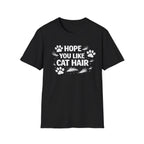 Camiseta "Espero que te guste el pelo de gato" para amantes de los gatos