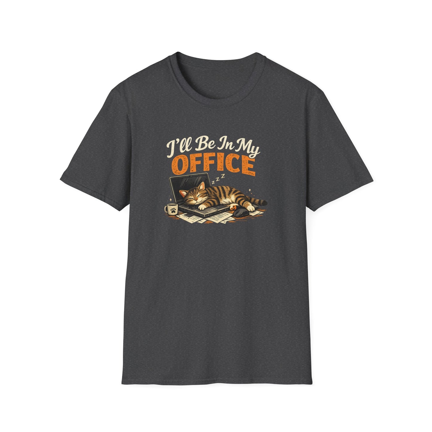 T-Shirt — I'll Be In My Office (Sleeping Cat) Cute Cat Lover Tee