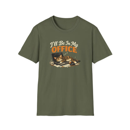 T-Shirt — I'll Be In My Office (Sleeping Cat) Cute Cat Lover Tee