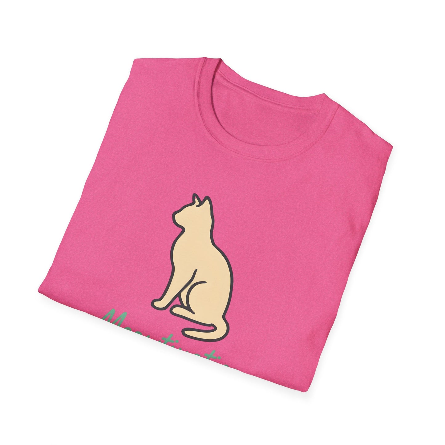 Camiseta con ilustración de gato Meowtivation