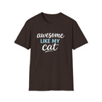 Camiseta para amantes de los gatos: "Genial como mi gato"