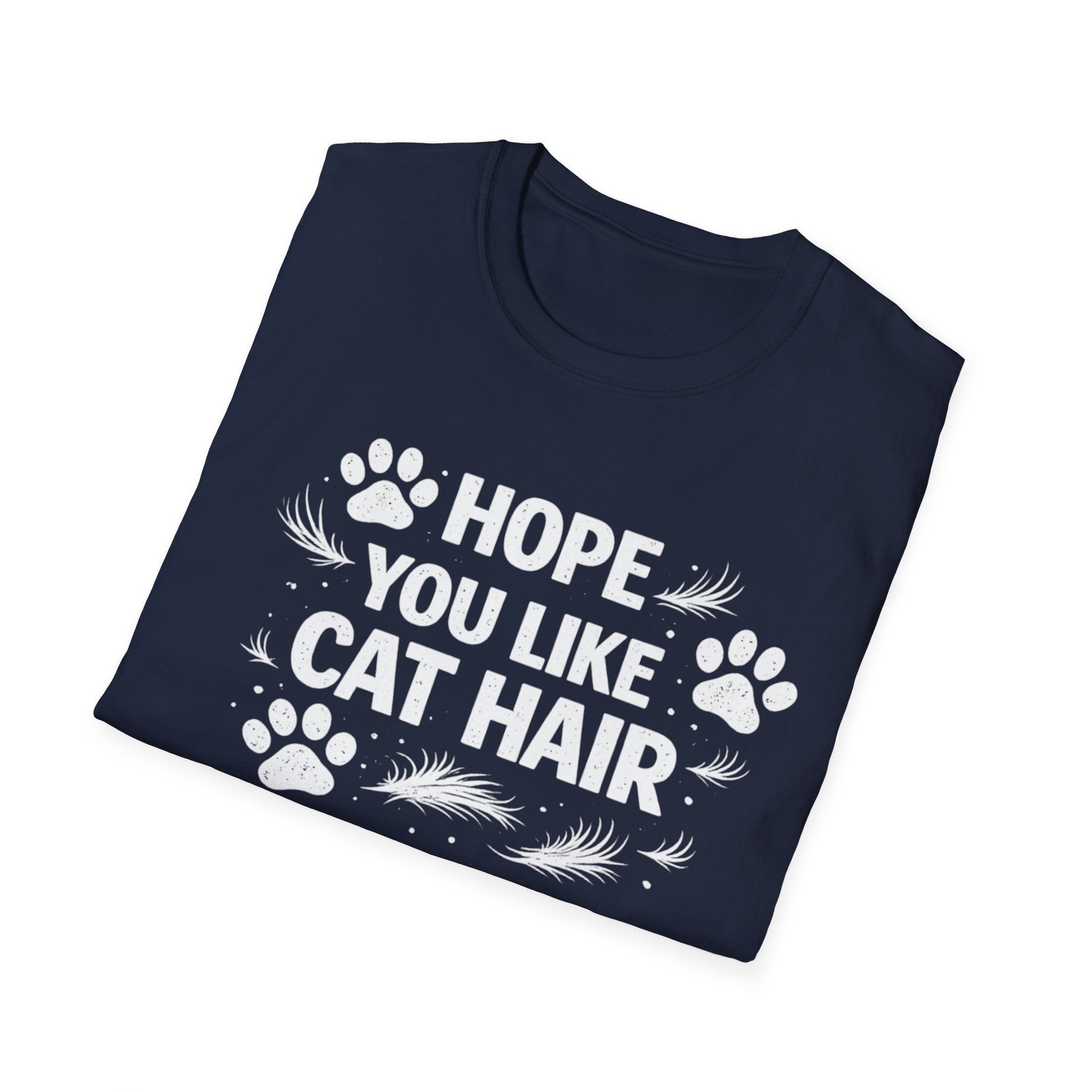 Camiseta "Espero que te guste el pelo de gato" para amantes de los gatos