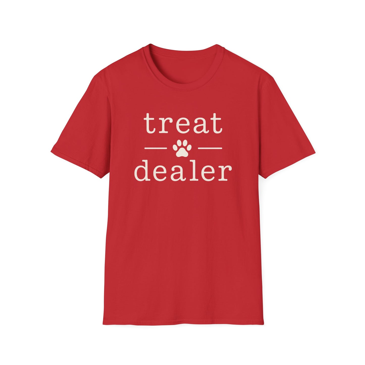 Treat Dealer T-Shirt — Funny Paw Print Shirt for Dog Lovers
