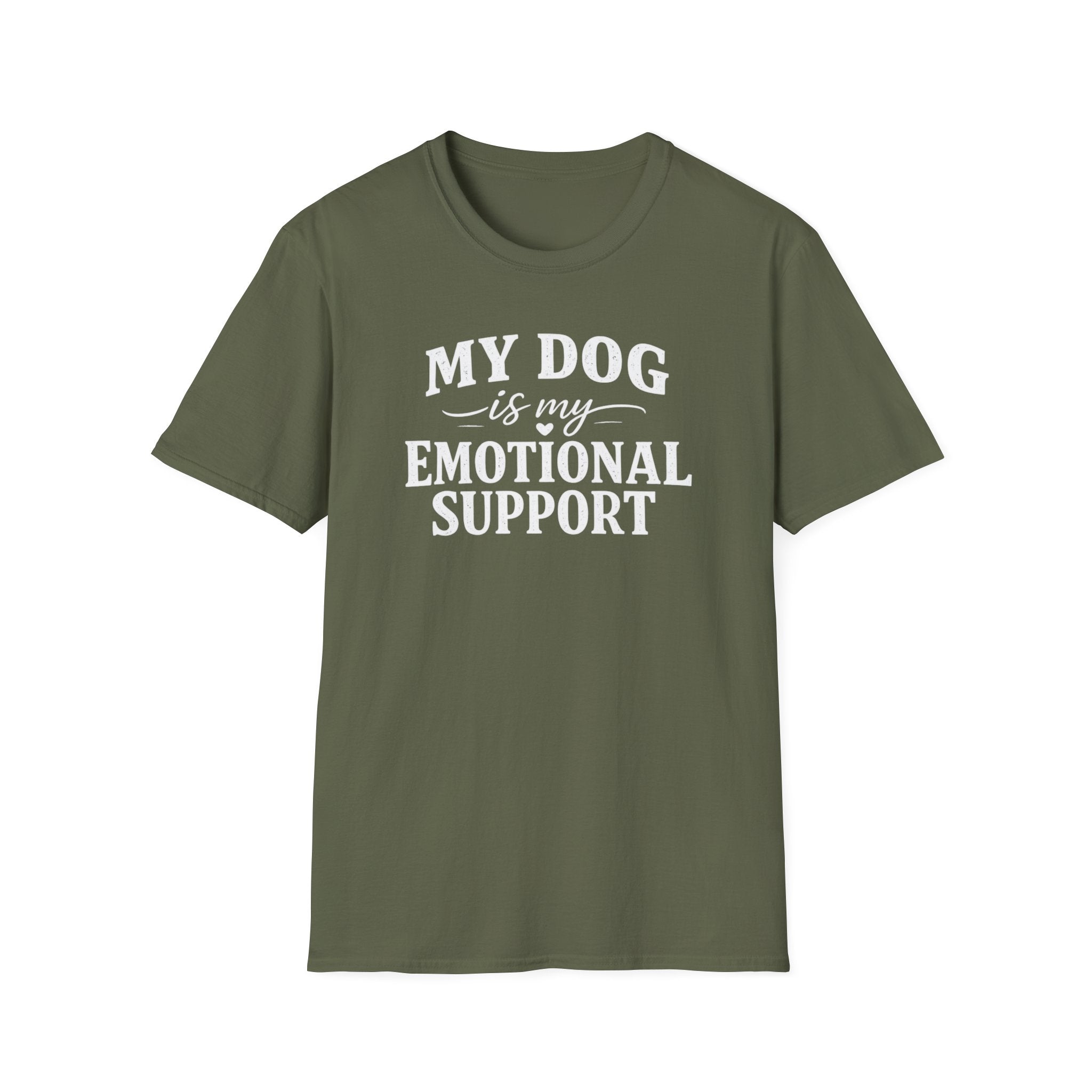 Dog Lover T-Shirt — "My Dog Is My Emotional Support" Graphic Tee