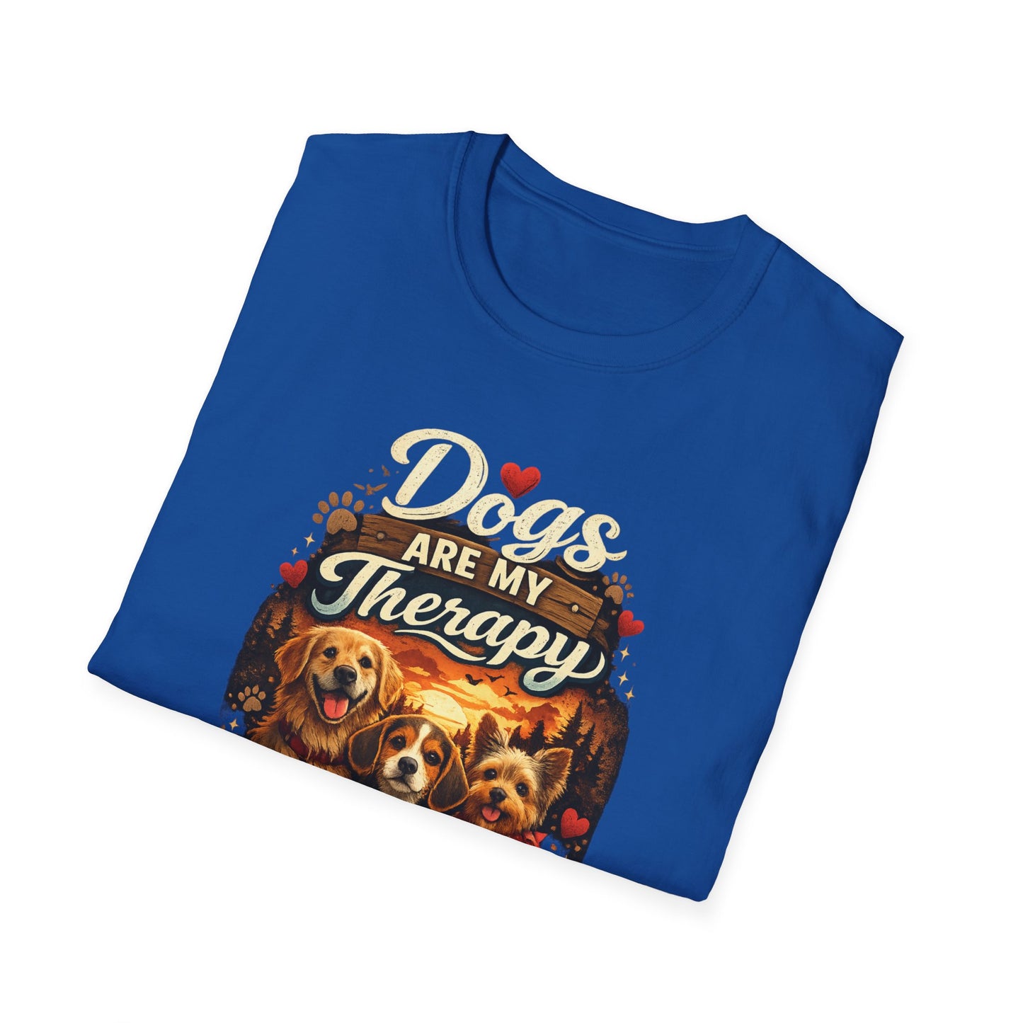 Dog Therapy T-Shirt – Dogs Are My Therapy Graphic Tee