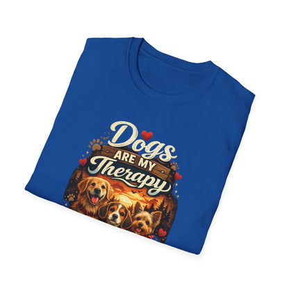 Dog Therapy T-Shirt – Dogs Are My Therapy Graphic Tee
