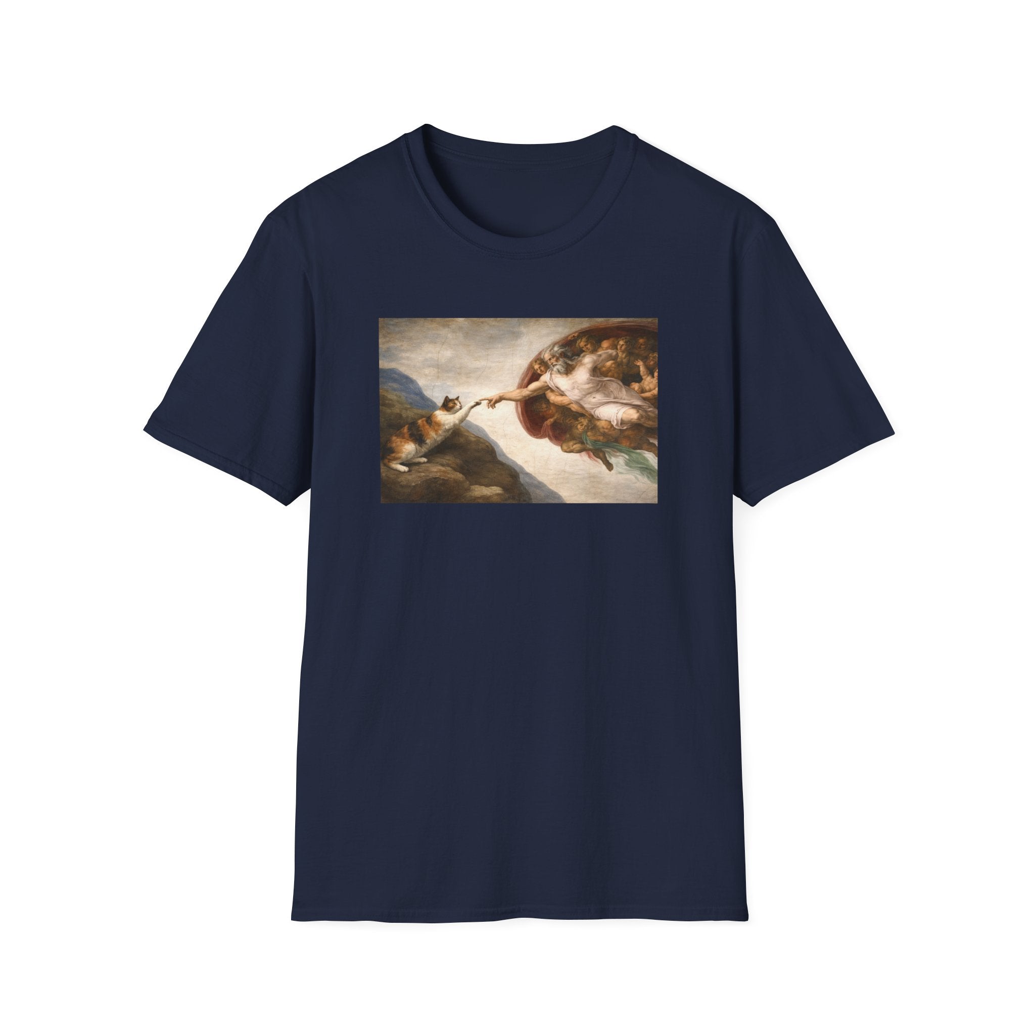 Renaissance 'Creation of Cat' Art Print T-Shirt