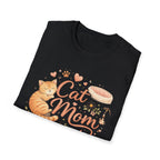 Cat Mom T-Shirt — Cute Orange Tabby Graphic Tee for Cat Lovers
