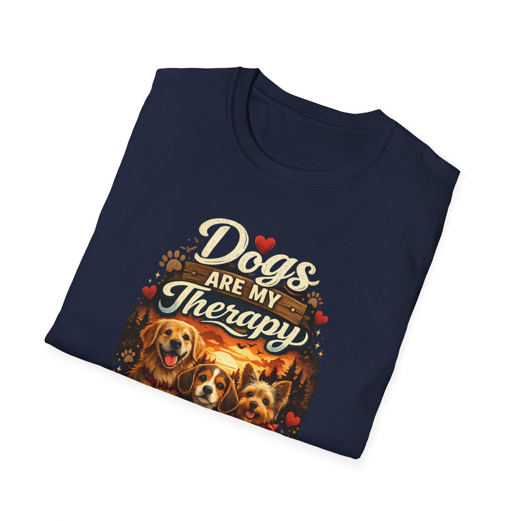 Dog Therapy T-Shirt – Dogs Are My Therapy Graphic Tee