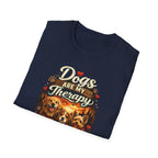 Dog Therapy T-Shirt – Dogs Are My Therapy Graphic Tee