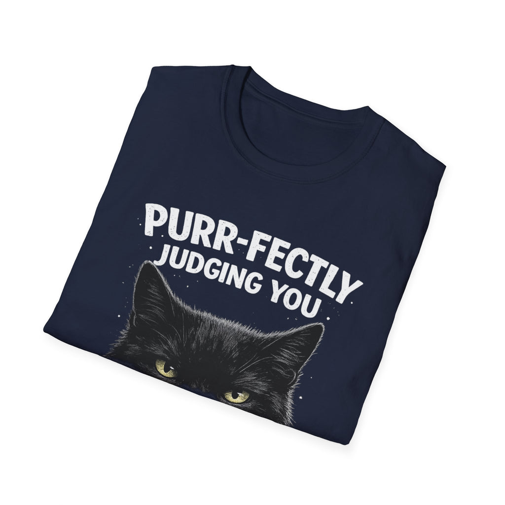 Camiseta "Juzgándote perfectamente, gato"