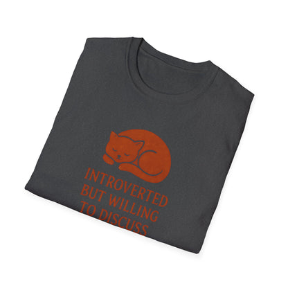 Camiseta de conversación de mascotas introvertidas