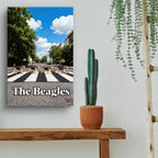 Beagle Band Poster — 'The Beagles' Matte Vertical Dog Art Print