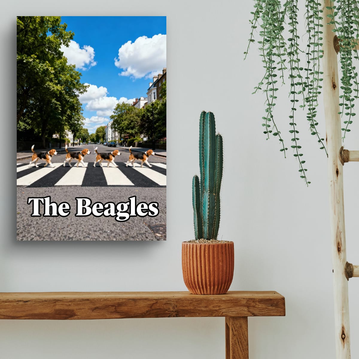 Beagle Band Poster — 'The Beagles' Matte Vertical Dog Art Print